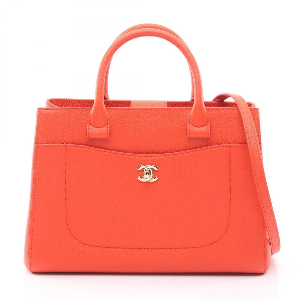 Chanel Neo Executive Tote Bag Caviar Skin Grained Calfskin Red